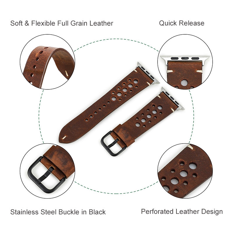 Ventura Leather Apple Watch Strap