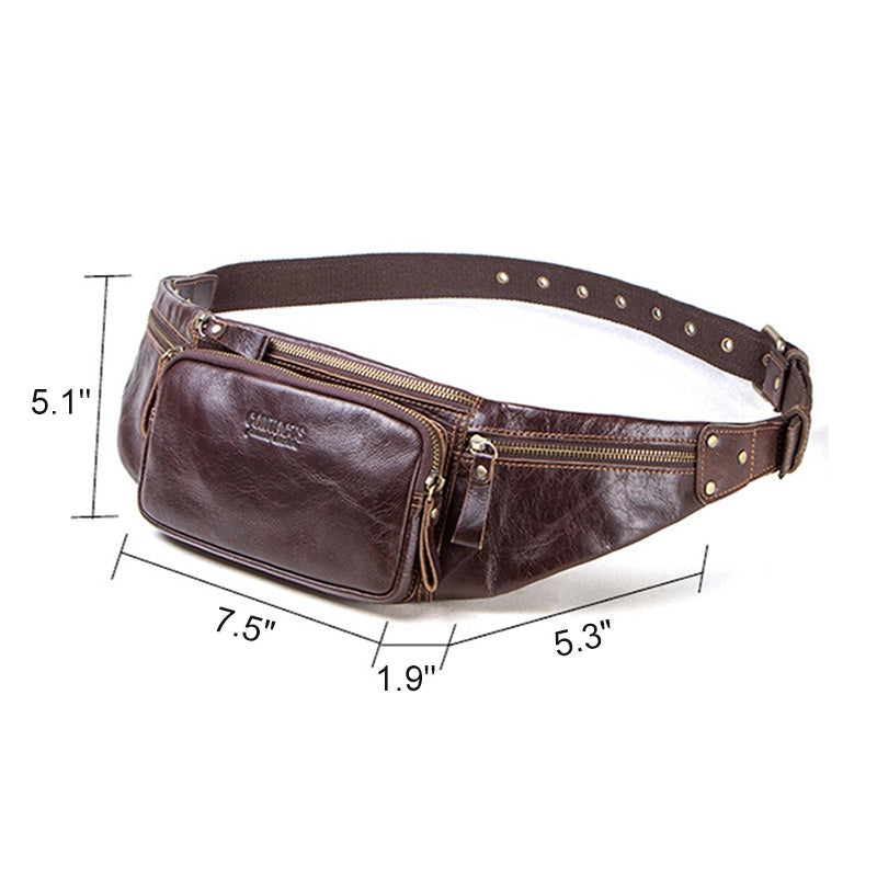 Men's Leather Fanny Pack