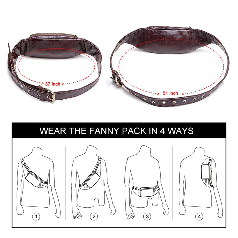 Men's Leather Fanny Pack