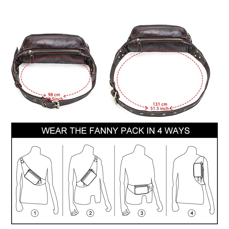 Men's Leather Fanny Pack