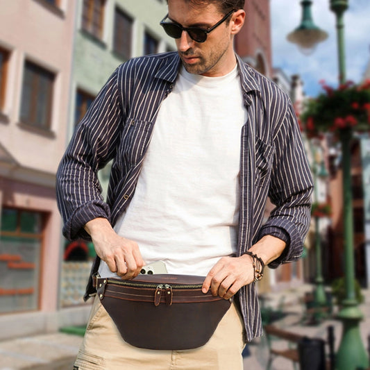 Men's Leather Fanny Pack