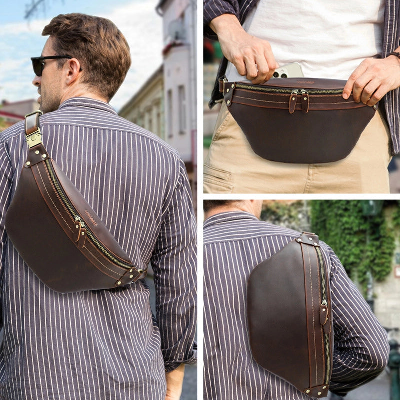 Men's Leather Fanny Pack