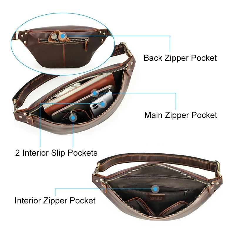 Men's Leather Fanny Pack