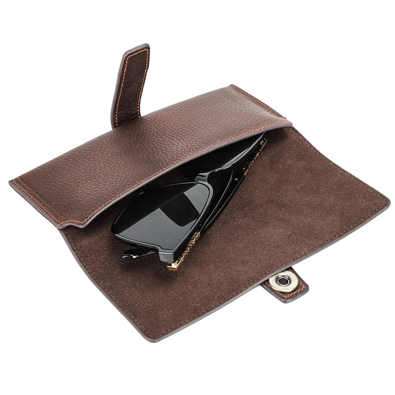 Vegetable Tanned Leather Sunglasses Case - Free Monogram