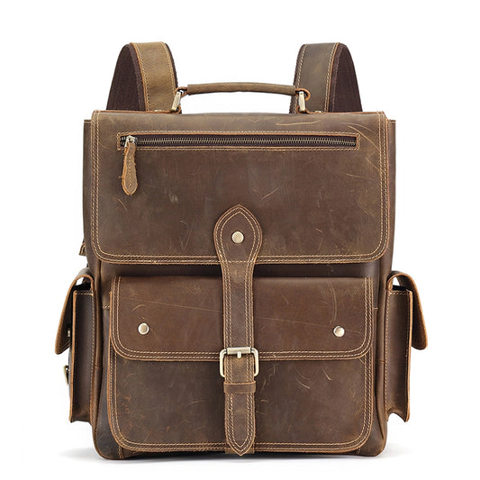 Heritage Scholar Leather Backpack