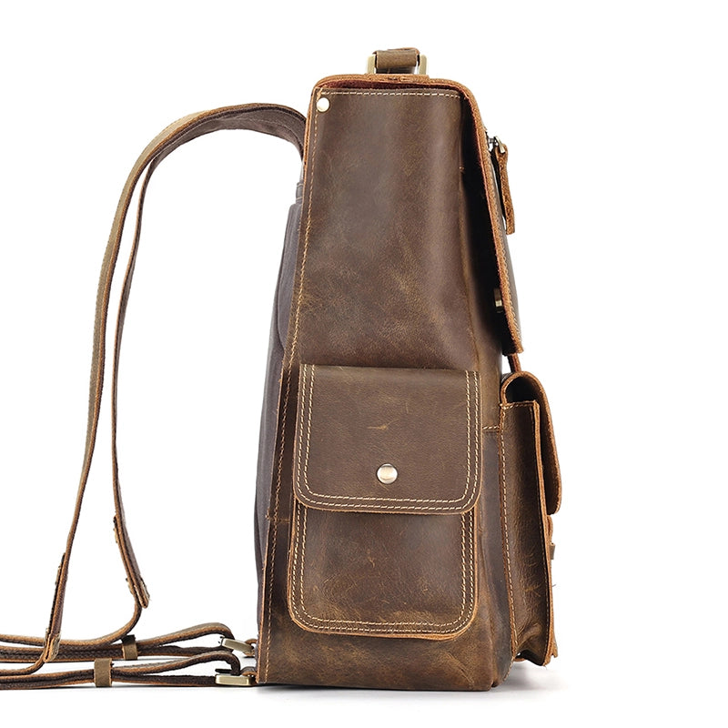 Heritage Scholar Leather Backpack