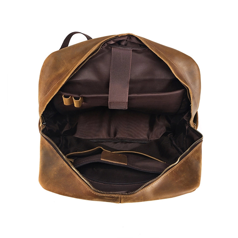 Retro Elegance Leather Backpack