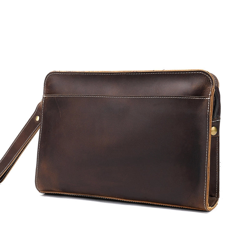 Retro Elite Leather Clutch