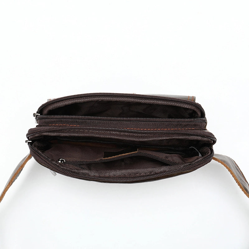 Men's Leather Fanny Pack Crossbody Sling Bag – Luke Case
