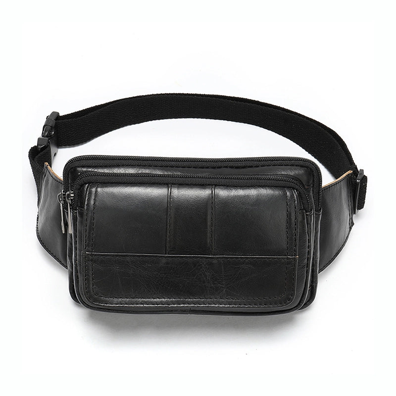 Vintage Leather Fanny Pack Mens Waist Bag Hip Pack Belt Bag Bumbag