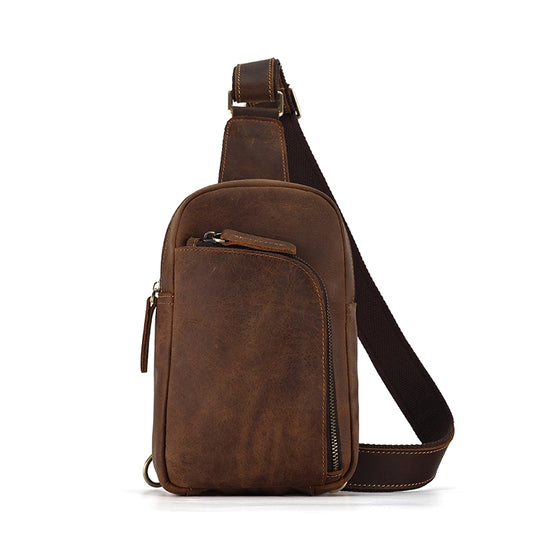 Refined Heritage Leather Sling Bag