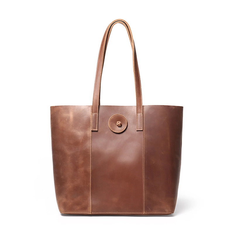 Classic Crazy Horse Leather Tote