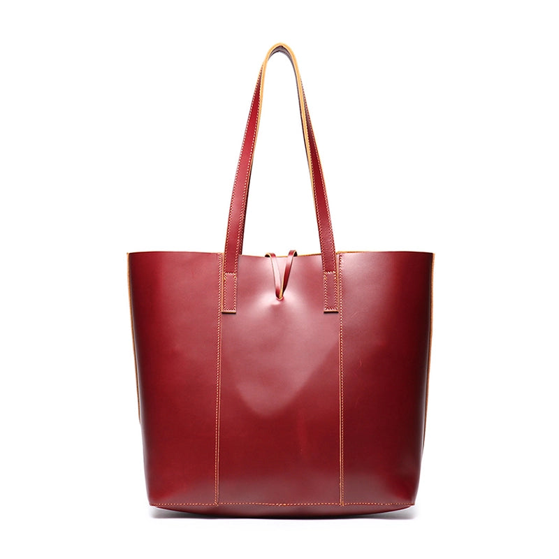 Classic Crazy Horse Leather Tote