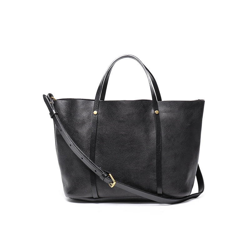 Vegetable Tanned Leather Crossbody Tote