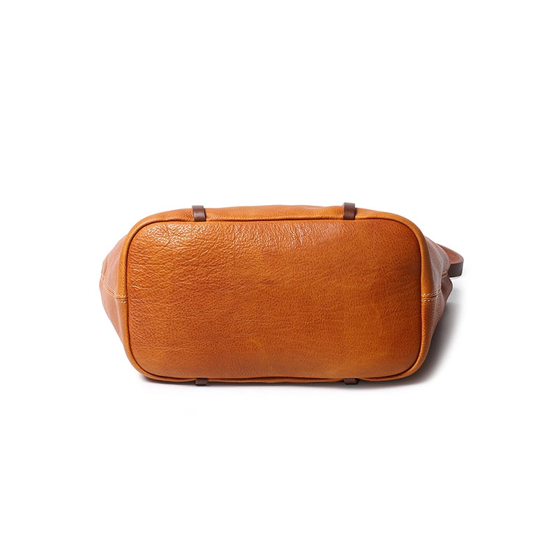 Vegetable Tanned Leather Crossbody Tote