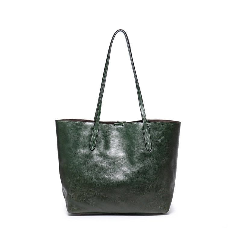 Vegetable Tanned Leather Tote