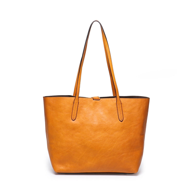 Vegetable Tanned Leather Tote