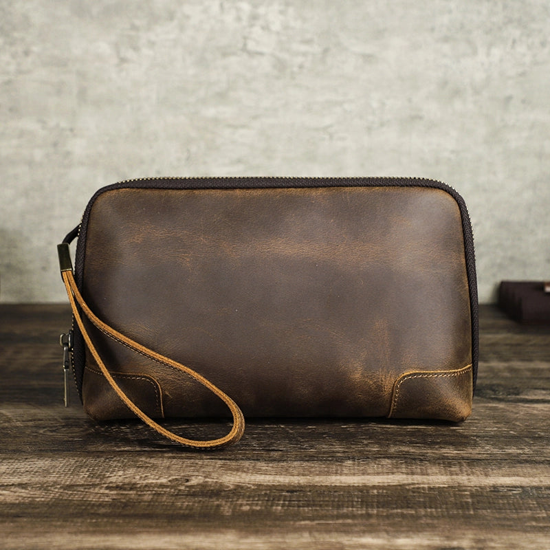 Leather Tech Organizer Pouch - Free Monogram