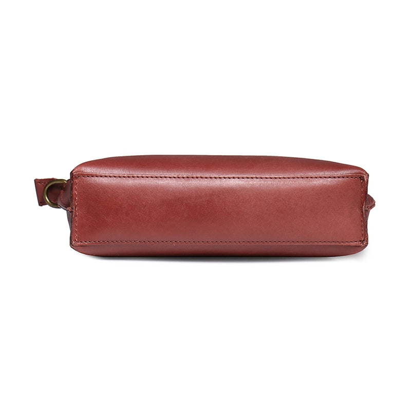 Small Vegetable Tanned Leather Crossbody Handbag