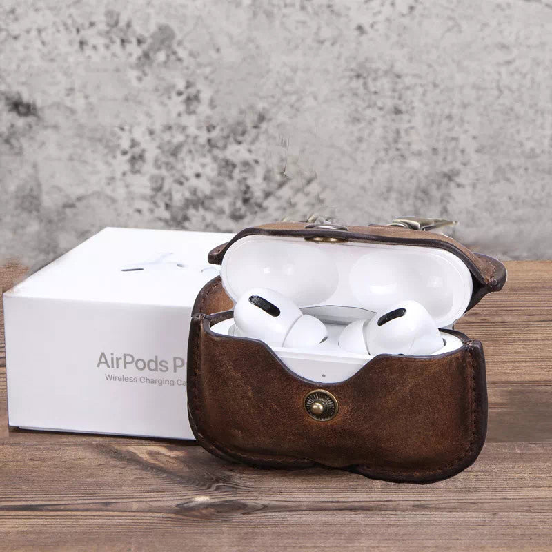 Leather AirPods Pro Case with Clip
