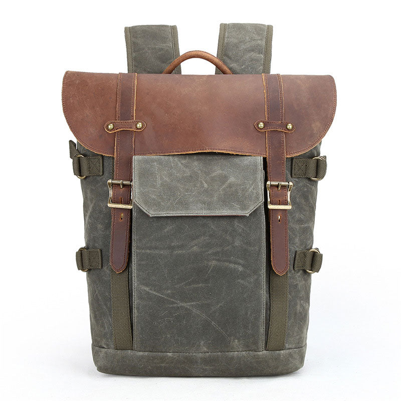 Rustic canvas Wax backpack - Sand