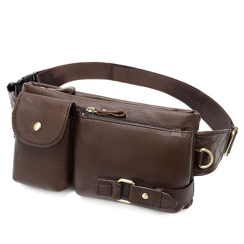 Men's Pu Leather Waist Bag With Clover Pattern Leather Bag For Business  Office Waterproof Anti Theft Fanny Pack Christmas Gifts For Men Business  Casual Minimalist For Travel Waterpoof With Adjustable Strap Crossbody