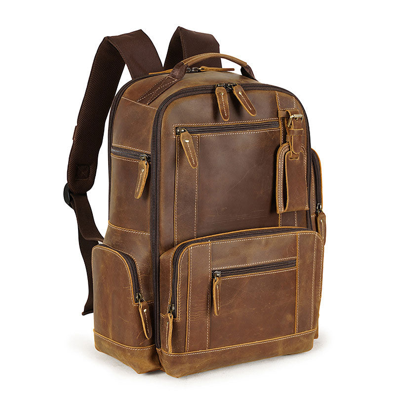 Men's Leather Backpack – Luke Case