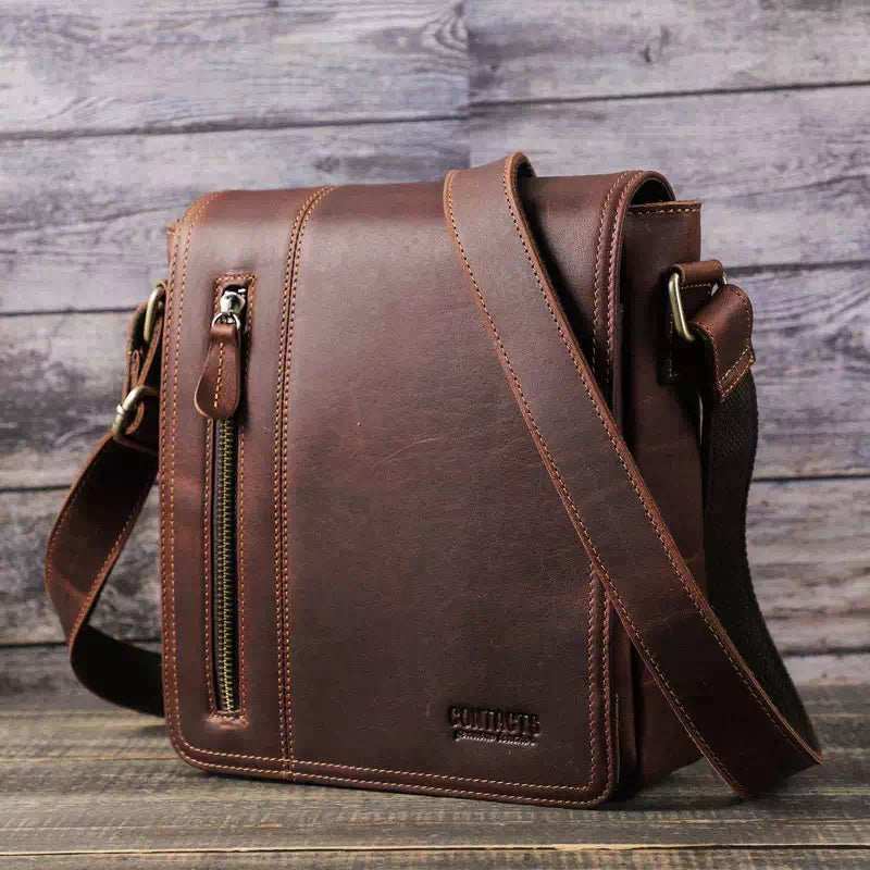 Leather Messenger Bag Leather Laptop Briefcase Rustic -  Israel
