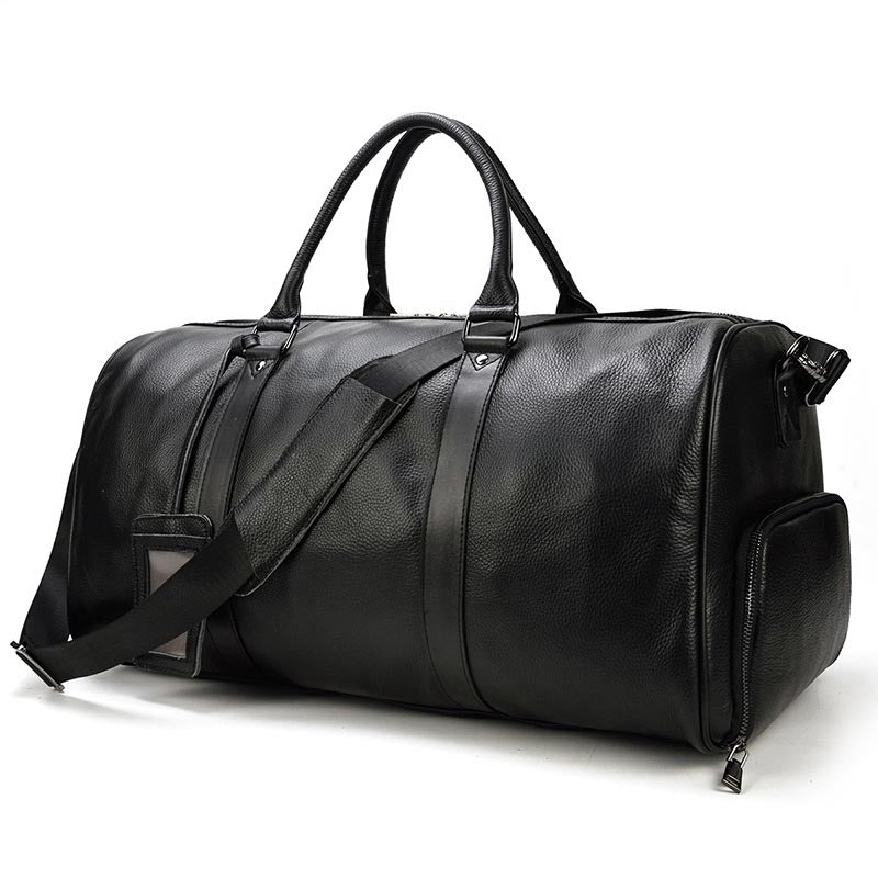 Leather Duffle Bag Men Leather Weekender Bag Women Duffel Bag 