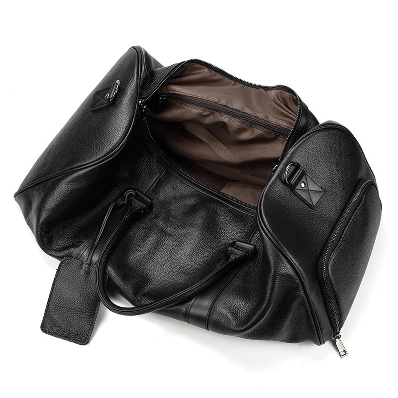 Guy Laroche Duffle Bag  Genuine leather jackets, Leather duffle