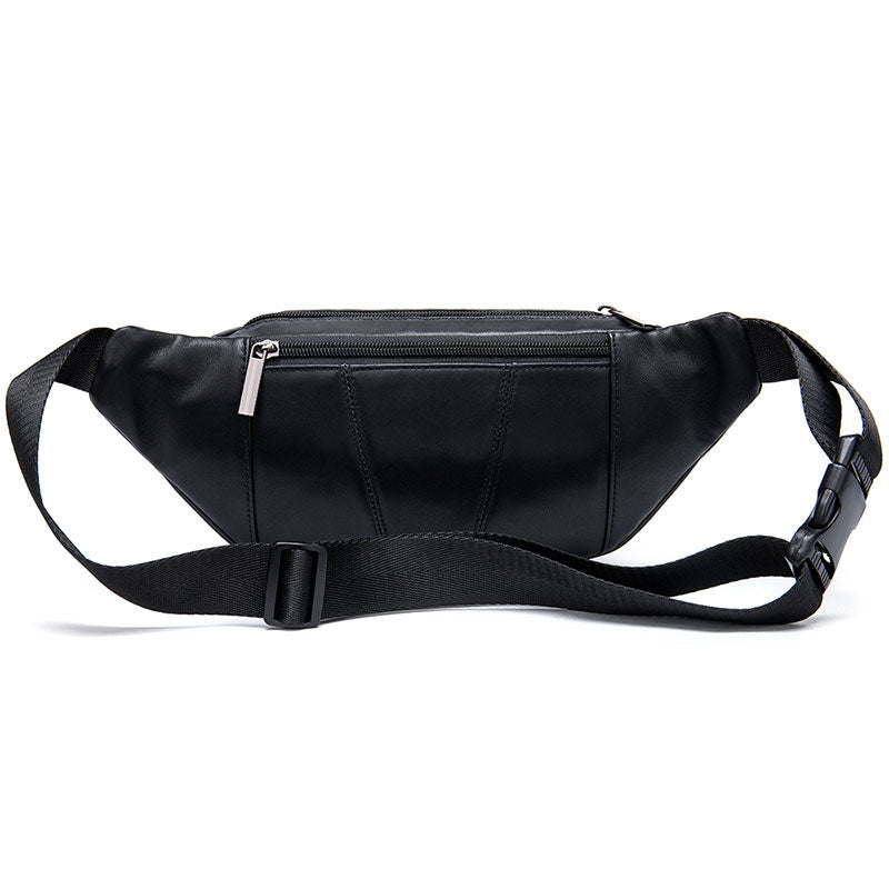 Black leather One Pocket Utility belt fanny pack – Lakhay-Retail
