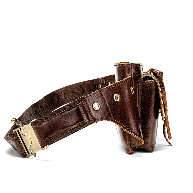 Men's Leather Fanny Pack Crossbody Sling Bag – Luke Case