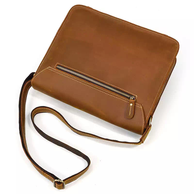 Men's Satchel Bag Small Leather Crossbody Bag – Luke Case