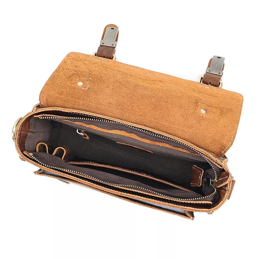 Men's Small Leather Satchel Messenger Bag – Luke Case