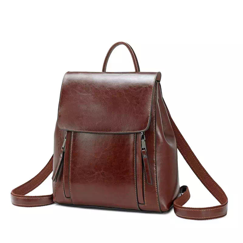 Brown Leather Backpack, Brown Leather Purse