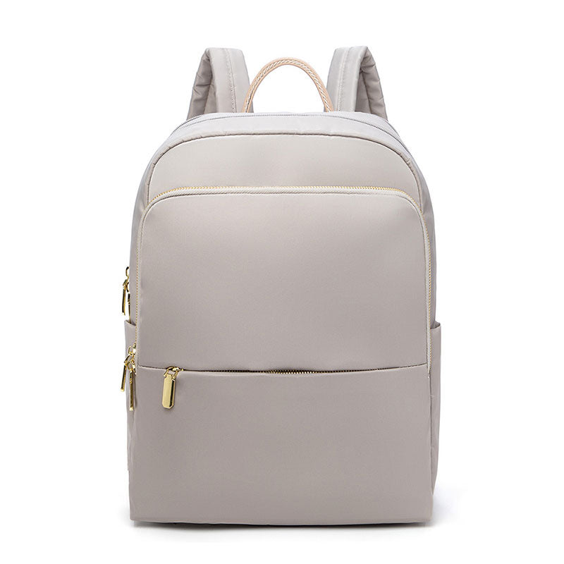 Adjustable Strap Women's Work Backpack, Zipper Commuter Bag