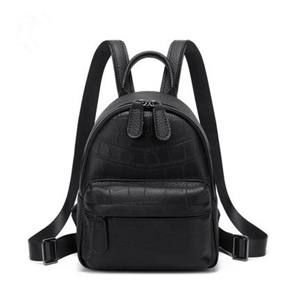 Womens Black Canvas Backpack Bags – LeatherNeo